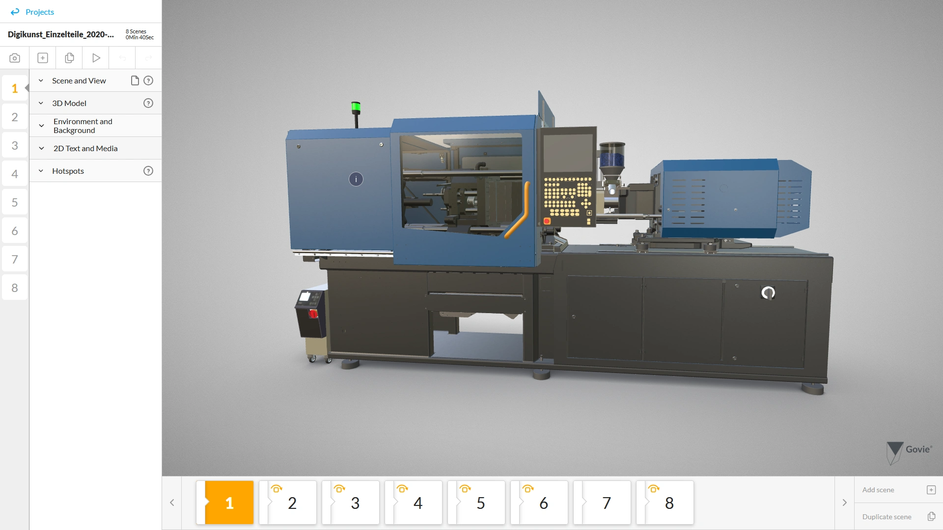 Beispiel Screenshot von: Govie Editor